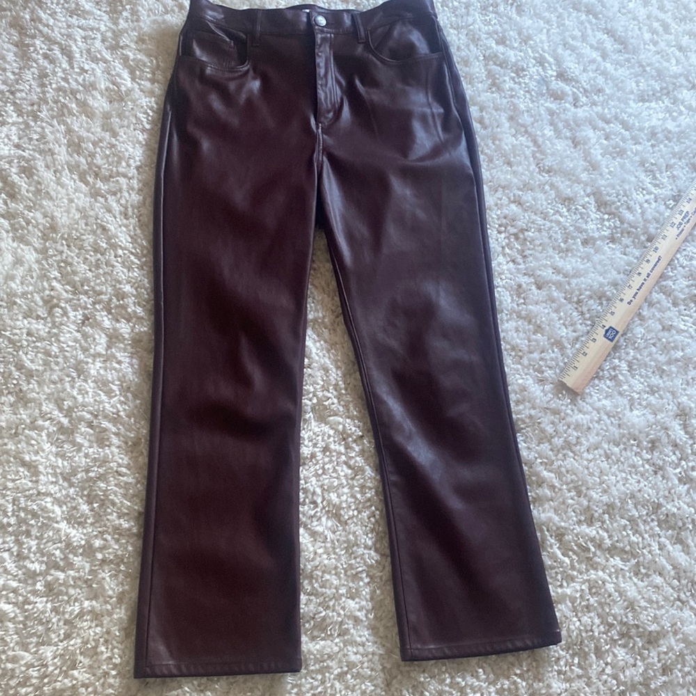 LOFT pleather kick flares size 29/8 EUC